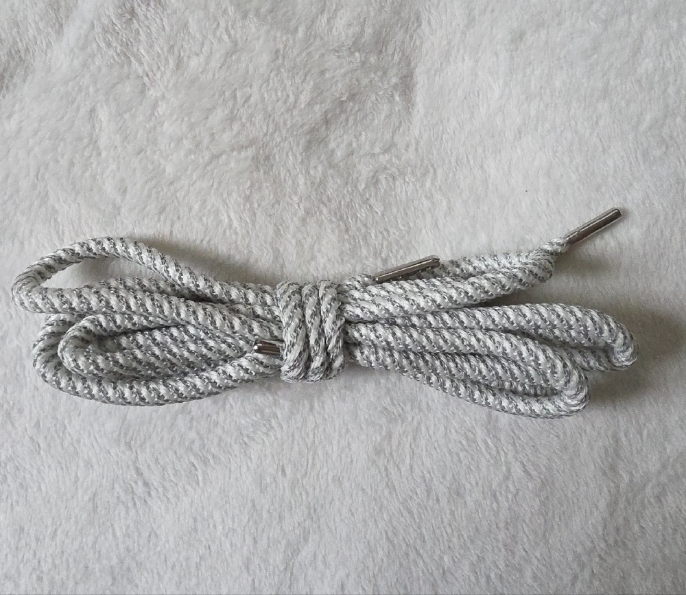 Gray Rope Shoelaces - Picture 2 of 2